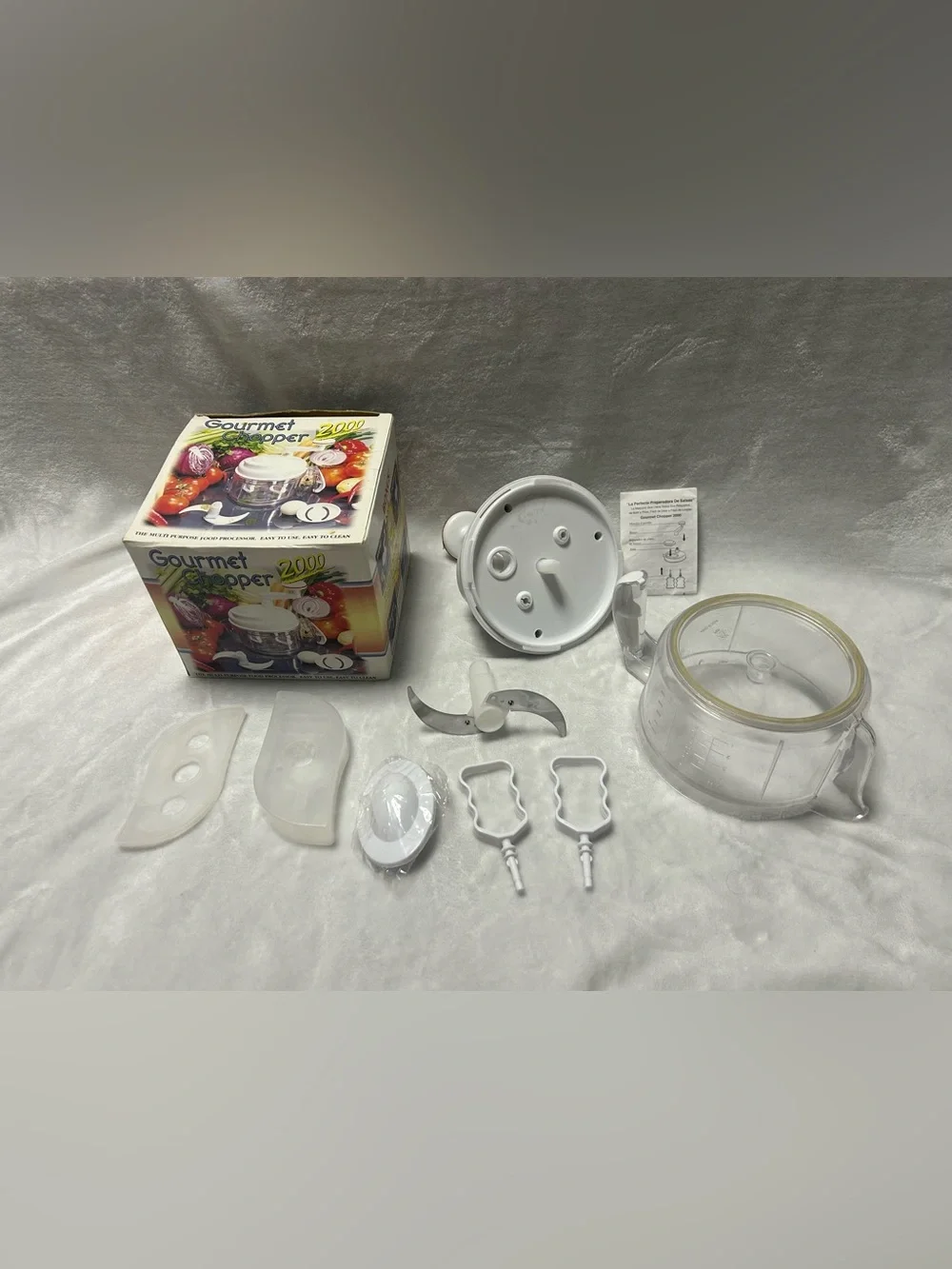 Gourmet Chopper 2000 manual multi-purpose food processor